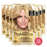 Loreal Superior Preference Hair Color 9G Light Golden Blonde 0.2Oz(Pack Of 12)