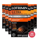 Lotrimin Ultra Antifungal Cream for Athletes Foot 0.53Oz (Pack of 36)
