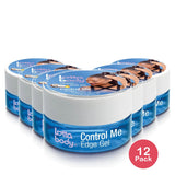 Lottabody Edge Control Hair Styling Gel with Coconut & Shea Oils 2.25 oz.(Pack of 12)