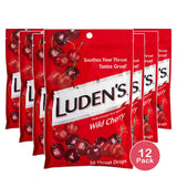 Ludens Great Tasting Throat Drops Wild Cherry 30 Drops/Bag 4oz (Pack of 12)