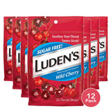 Ludens Oral Demulcant Great Tasting Throat Drops Wild Cherry25 Drops 6.74oz (Pack of 12)