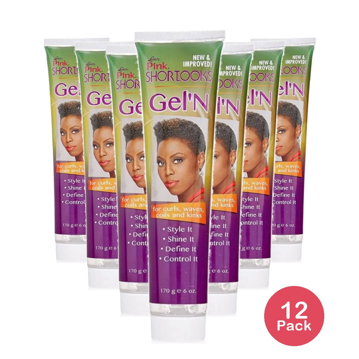 Luster's Pink Short Looks Gel 6 Oz (Pack of 12)