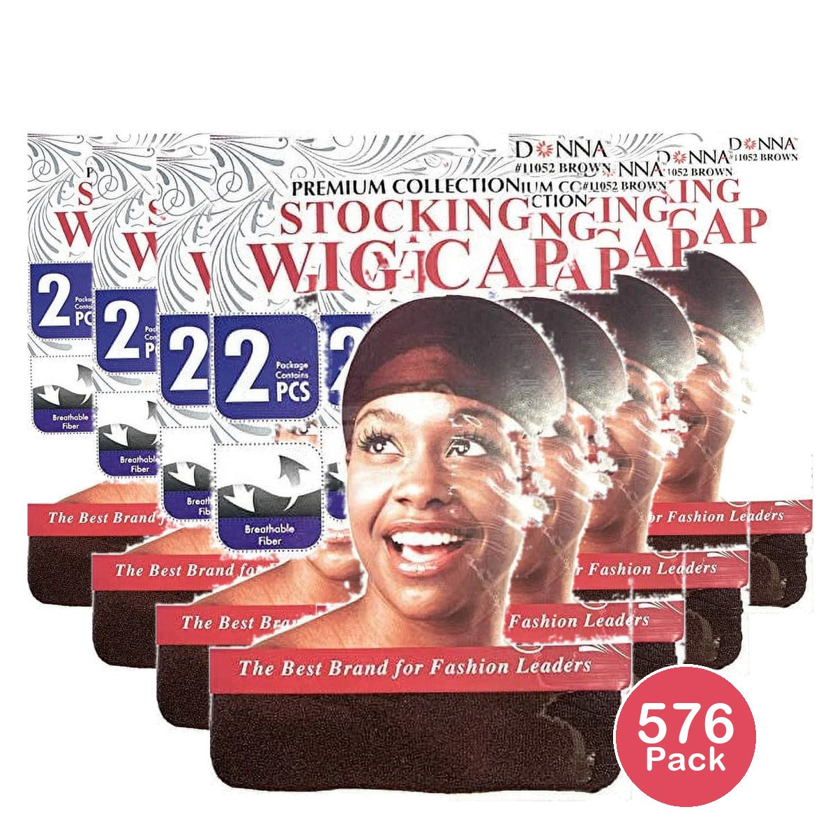 LWA Brown Wig Cap (Pack of 576)