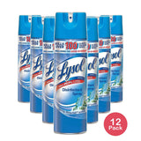 Lysol Disinfect Spray With Spring Waterfall Scent 19Oz (Pack of 6)