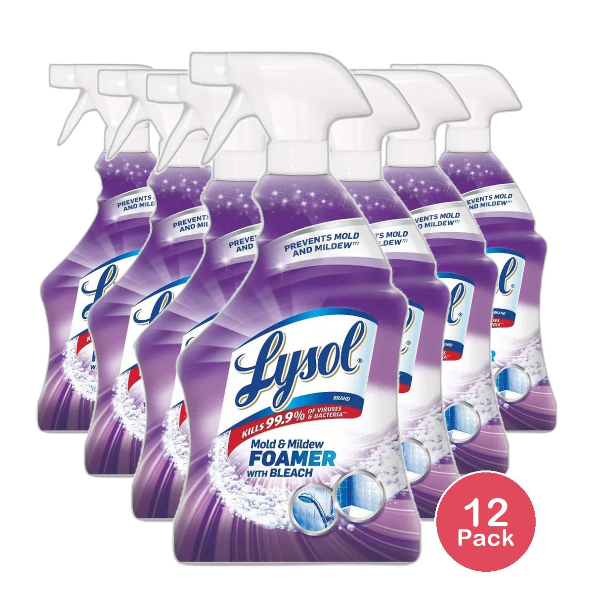 Lysol Mold And Mildew Remover With Bleach 32Oz (Pack of 12)