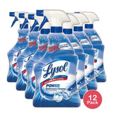 Lysol Power Foaming Cleaning Spray for Bathrooms 32Oz (Pack of 12)