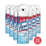 Lysol To Go Disinfectant Spray Crisp Linen 1.5Oz (Pack of 12)