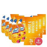 Lysol® Toilet Bowl Cleaner Gel For Cleaning and Disinfecting Stain Removal Br 24 oz (Pack of 9)