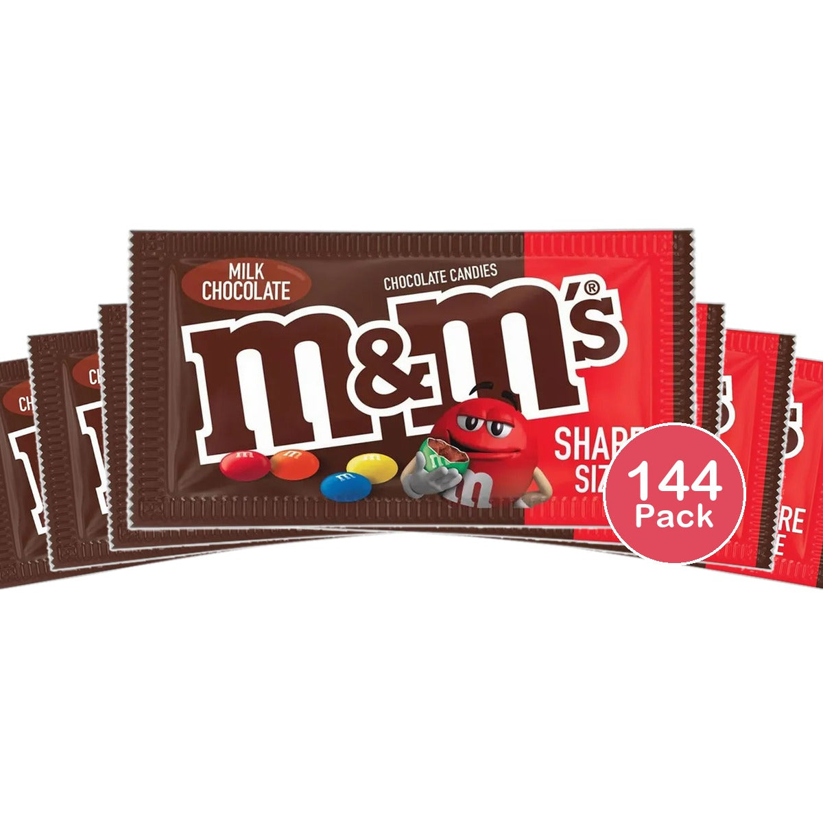 M And Ms King Size Milk Chocolate Candies 3.14Oz (Pack of 144)