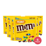 M And Ms Peanuts Milk Chocolate Candy 38Oz (Pack of 6)