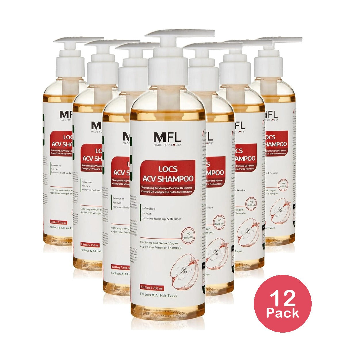 Made For Locs Apple Cider Vinegar Shampoo 8 Oz (Pack of 12)