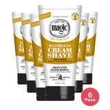 Magic Razorless Shave Cream Sensitive Skin for Hair Removal  Depilatory Cream - 6 Oz (Pack of 6)
