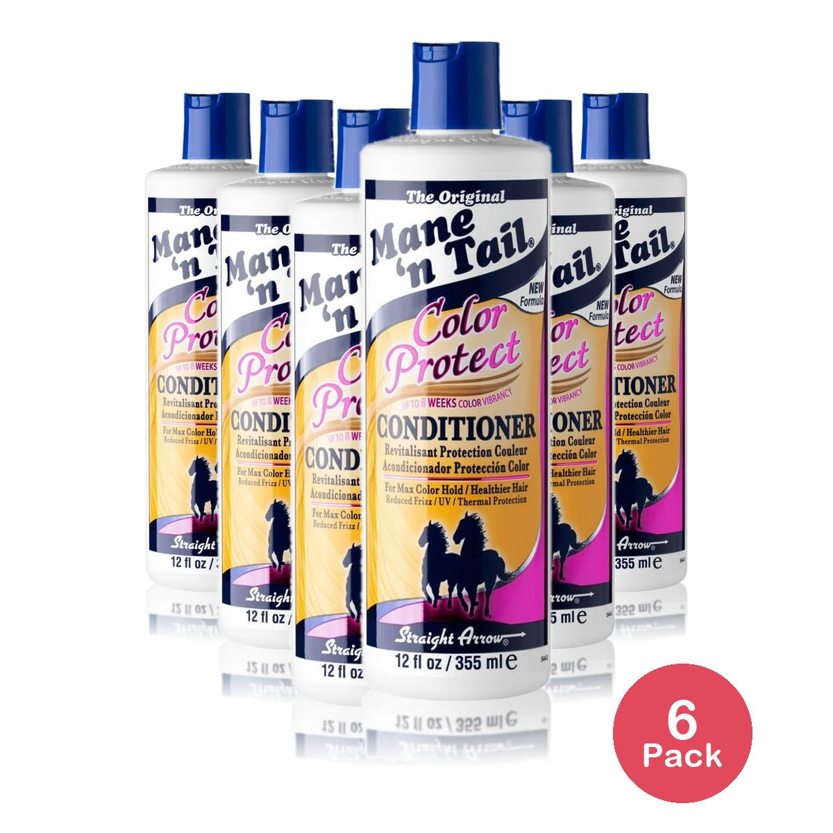 Mane n Tail Color Protect Conditioner (12 oz) – Moisturizes Strengthens & Repa (Pack of 6)