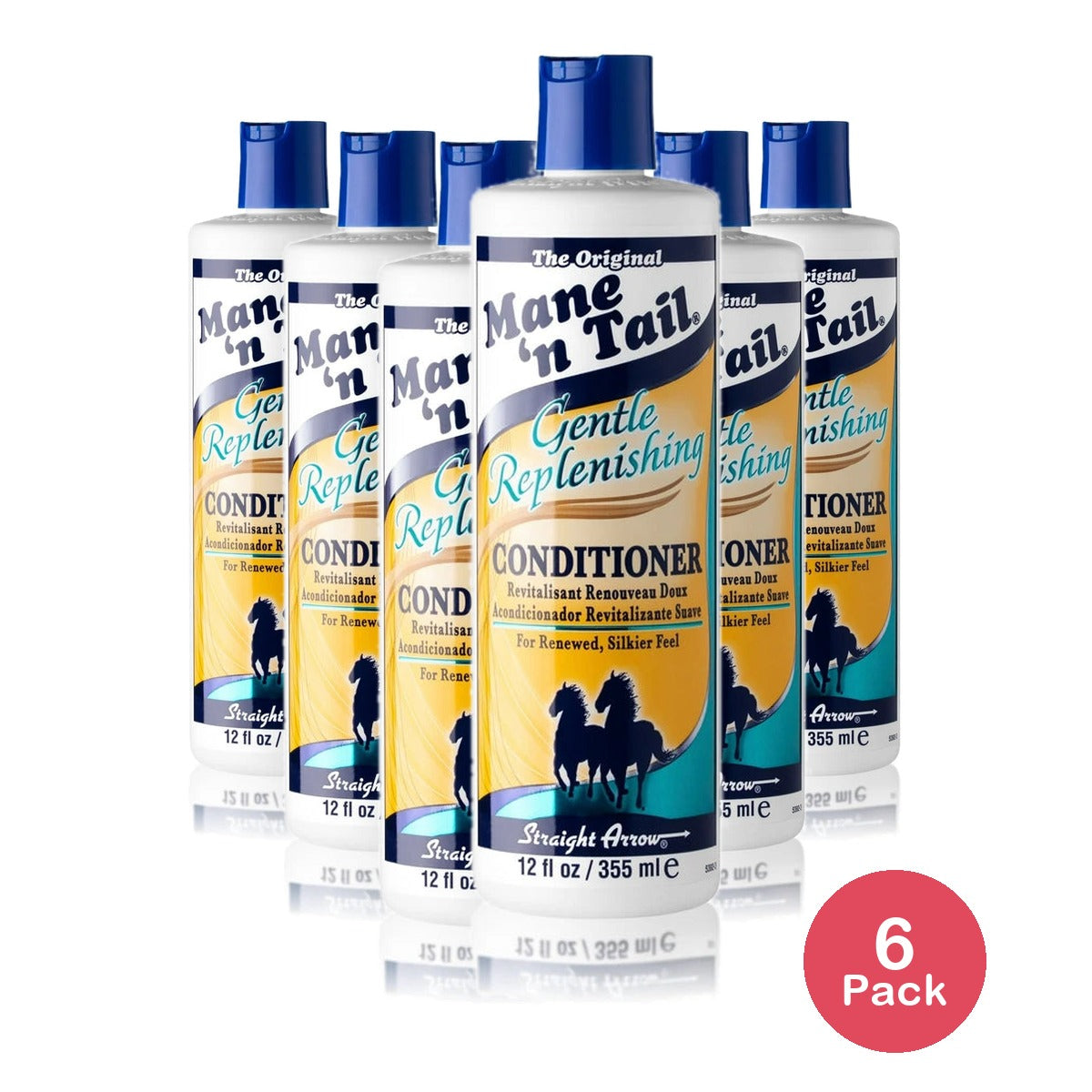 Mane n Tail Gentle Replenishing Conditioner 12 oz – Restores Revitalizes (Pack of 6)