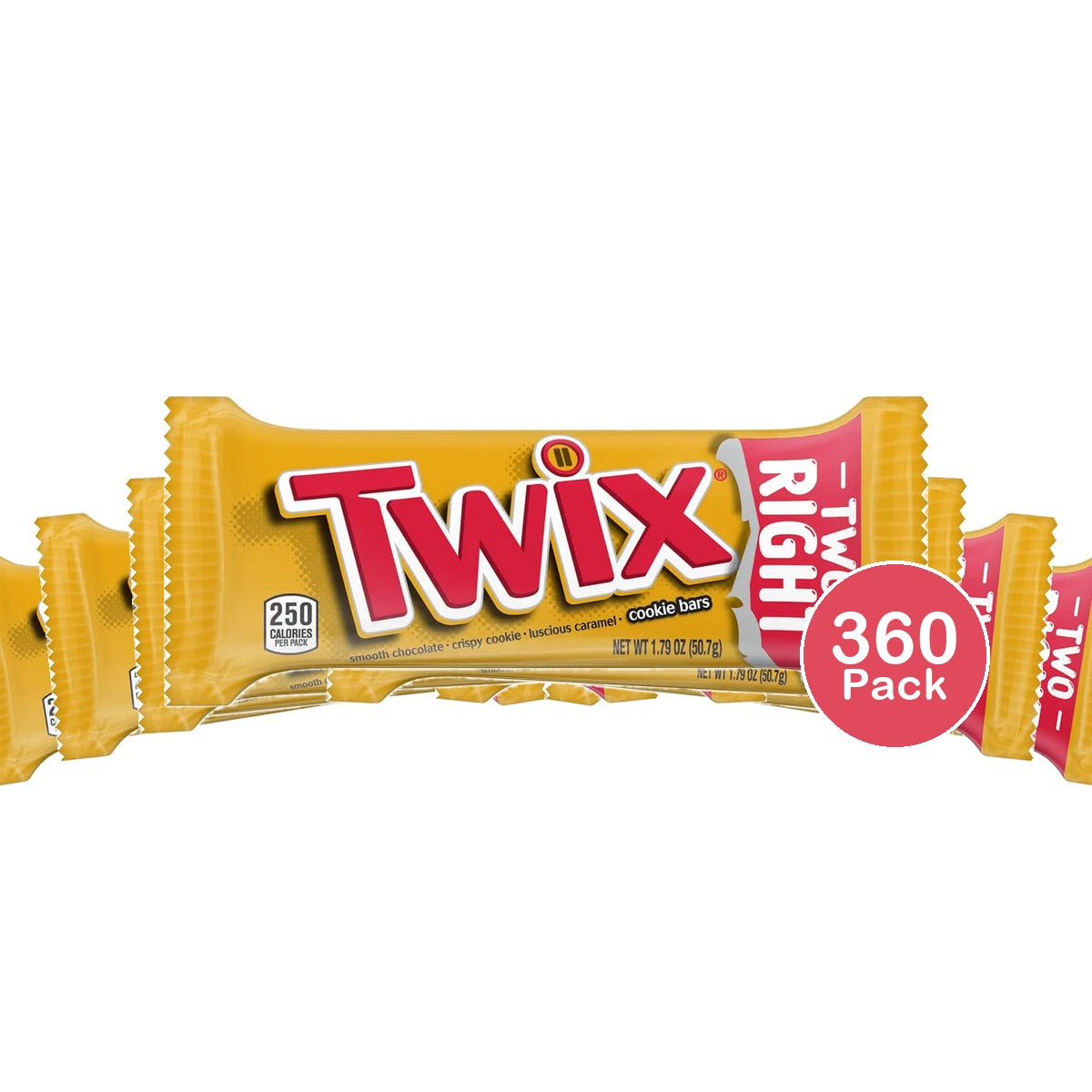 Mars Twix Cookie & Caramel 10x36 Count 1.79 oz (Pack of 360)