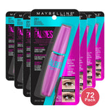 Maybelline Volum Express the Falsies Washable Fiber Mascara Volumizing and Separating Make up Formula Very Black 1 Count 0.25 Oz (Pack of 72)