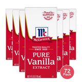 Mc Cormick All Natural Pure Vanilla Extract 4Oz (Pack of 72)