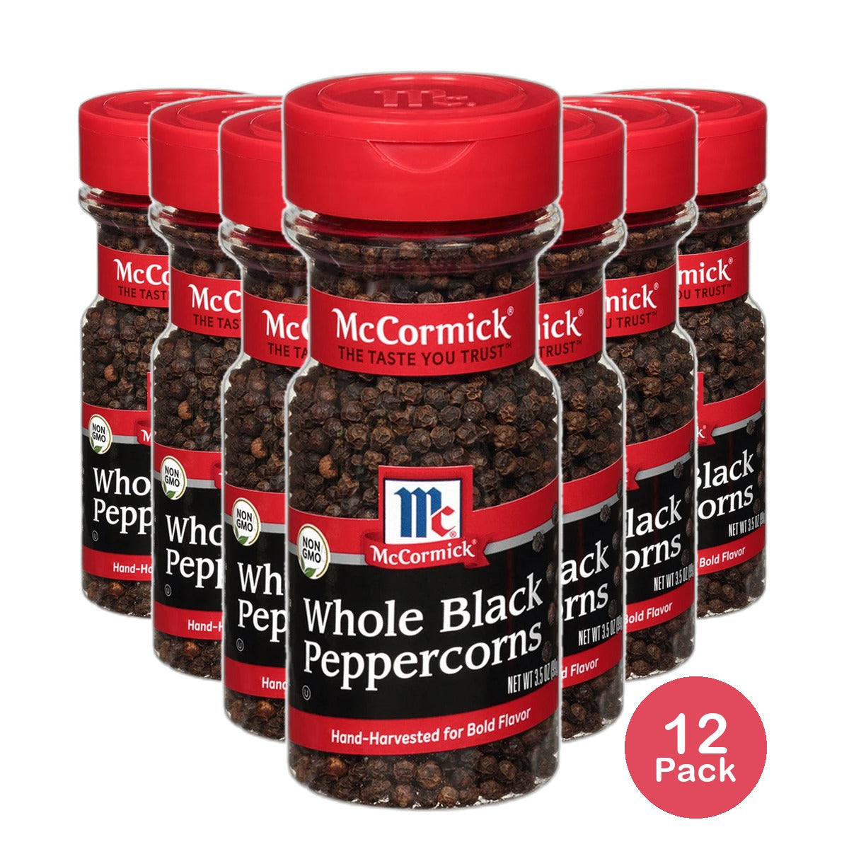 Mc Cormick Black Pepper Whole 3.5Oz (Pack of 12)