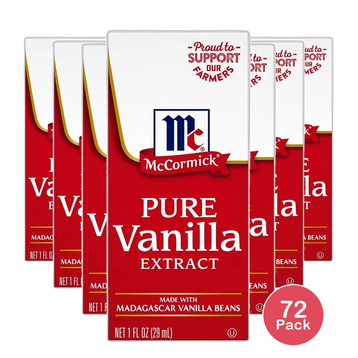 Mc Cormick Pure Vanilla Extract 1Oz (Pack of 72)