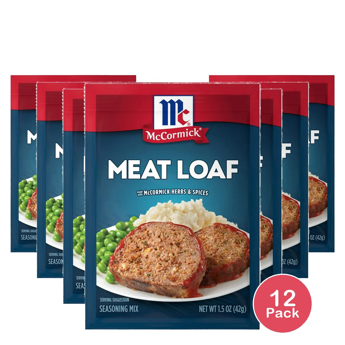 McCormick Classic Meat Loaf Seasoning Mix Packet 1.5Oz (Pack of 12)