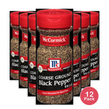 McCormick Coarse Ground Black Pepper 3.12 oz (Pack of 12)