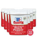 McCormick Ground Black Pepper ? Can 6oz (Pack of 12)