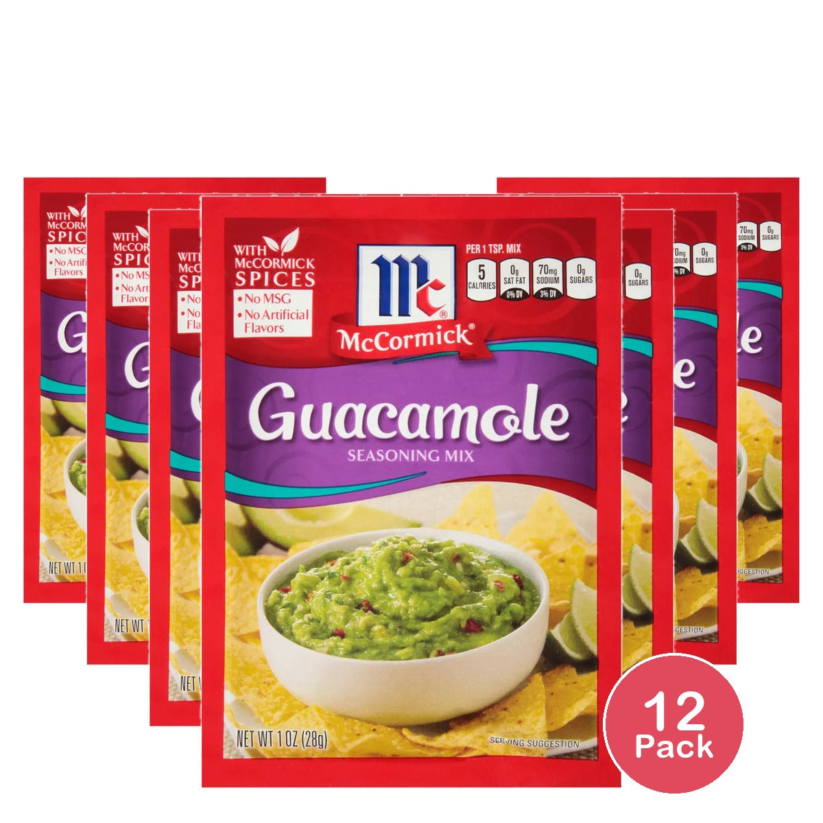 Mccormick Guacamole Mix Mixed Spices & Seasonings 1Oz (Pack Of 12)