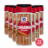 McCormick Non-GMO Kosher Cinnamon Sticks Bottle 0.75 Oz (Pack of 72)