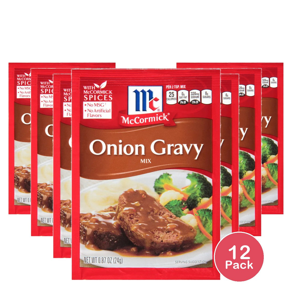 Mccormick Onion Gravy 0.87 Oz (Pack Of 12)