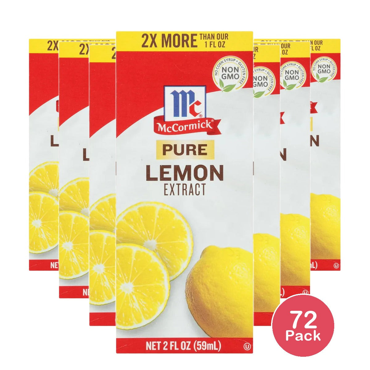 McCormick Pure Lemon Extract 2Oz (Pack of 72)