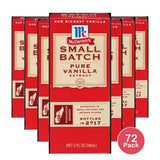 McCormick Small Batch Pure Vanilla Extract Baking Extracts 2oz (Pack of 72)