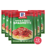 McCormick Spaghetti, Thick & Zesty, 1.37 OZ (Pack of 12)