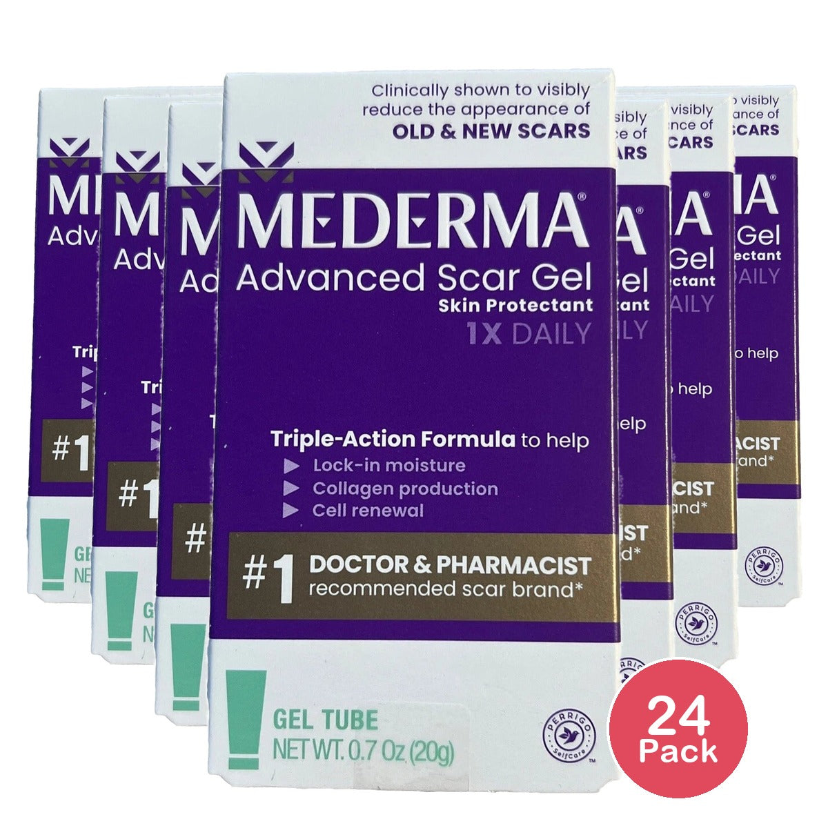 Mederma Advanced Scar Gel - 0.7 Oz (Pack of 24)