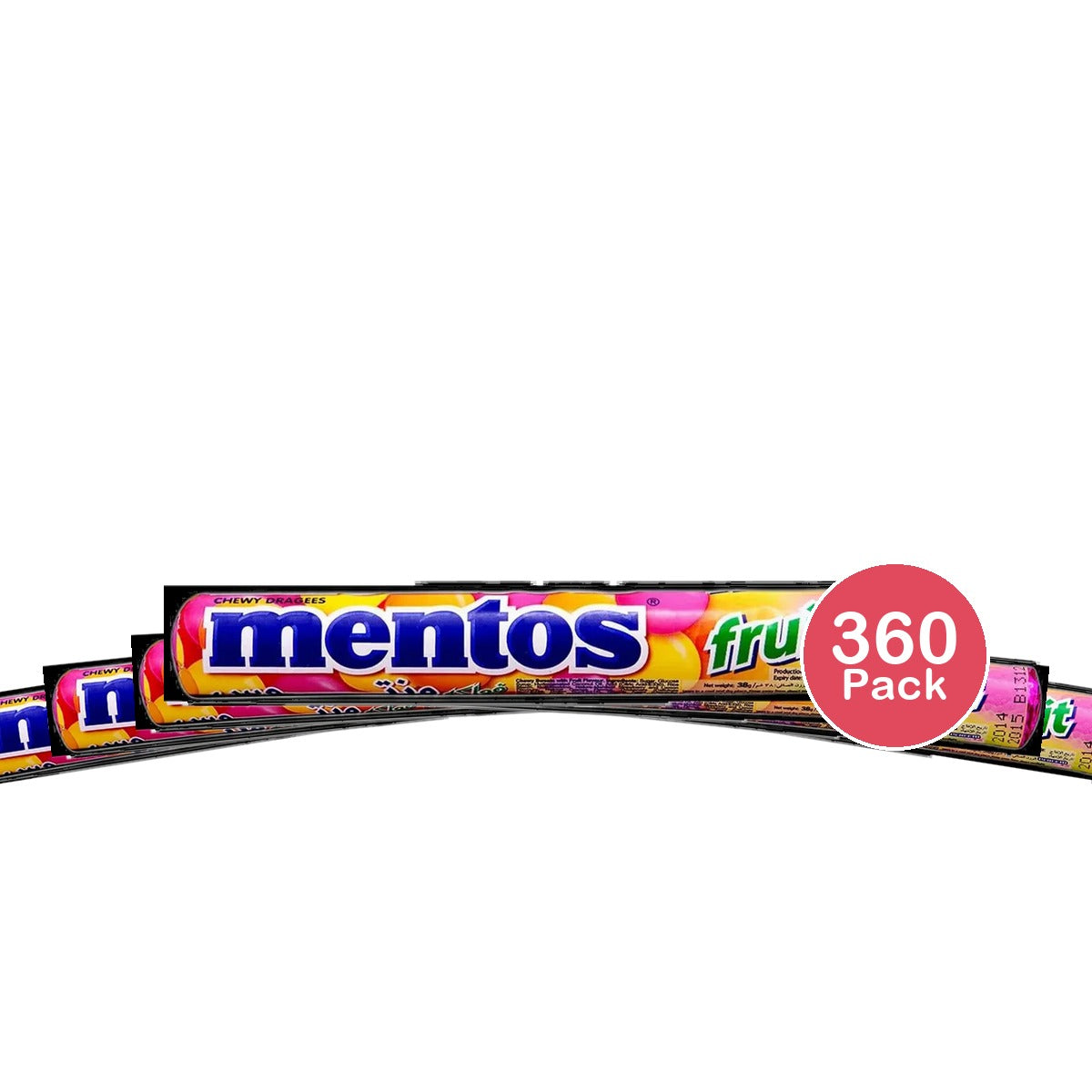 MENTOS MIXED FRUIT 1.32 Oz (Pack of 360)