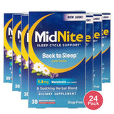 MidNite Sleep Aid Low Dose 1.5 mg Tablets Cherry Flavor 1.6oz (Pack of 24)