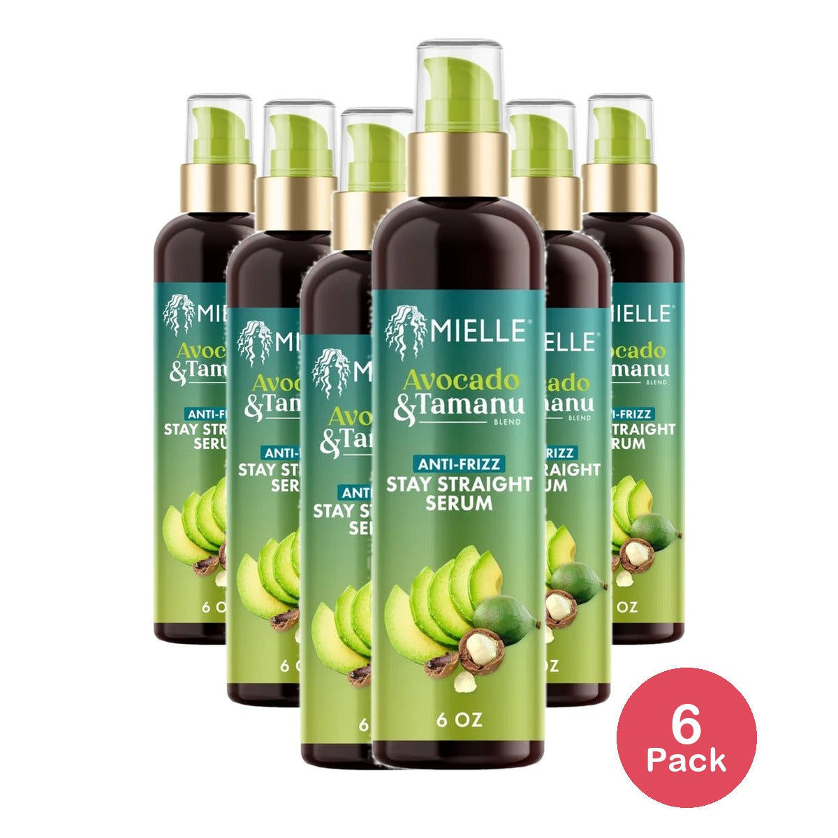 Mielle Organics Avocado & Tamanu Stay Straight Serum 6 Oz (Pack of 6)