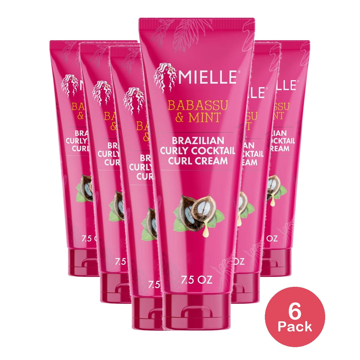 Mielle Organics Babassu Curl Cream 7.5 Oz (Pack of 6)