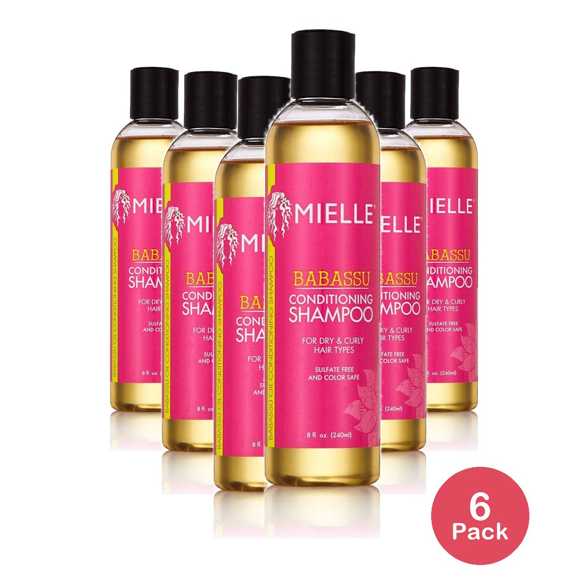 Mielle Organics Babassu Oil Conditioning Shampoo 8 Fl Oz (Pack of 6)