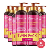 Mielle Organics Pomegranate & Honey Shampoo & Conditioner 12 Oz (Pack of 6)