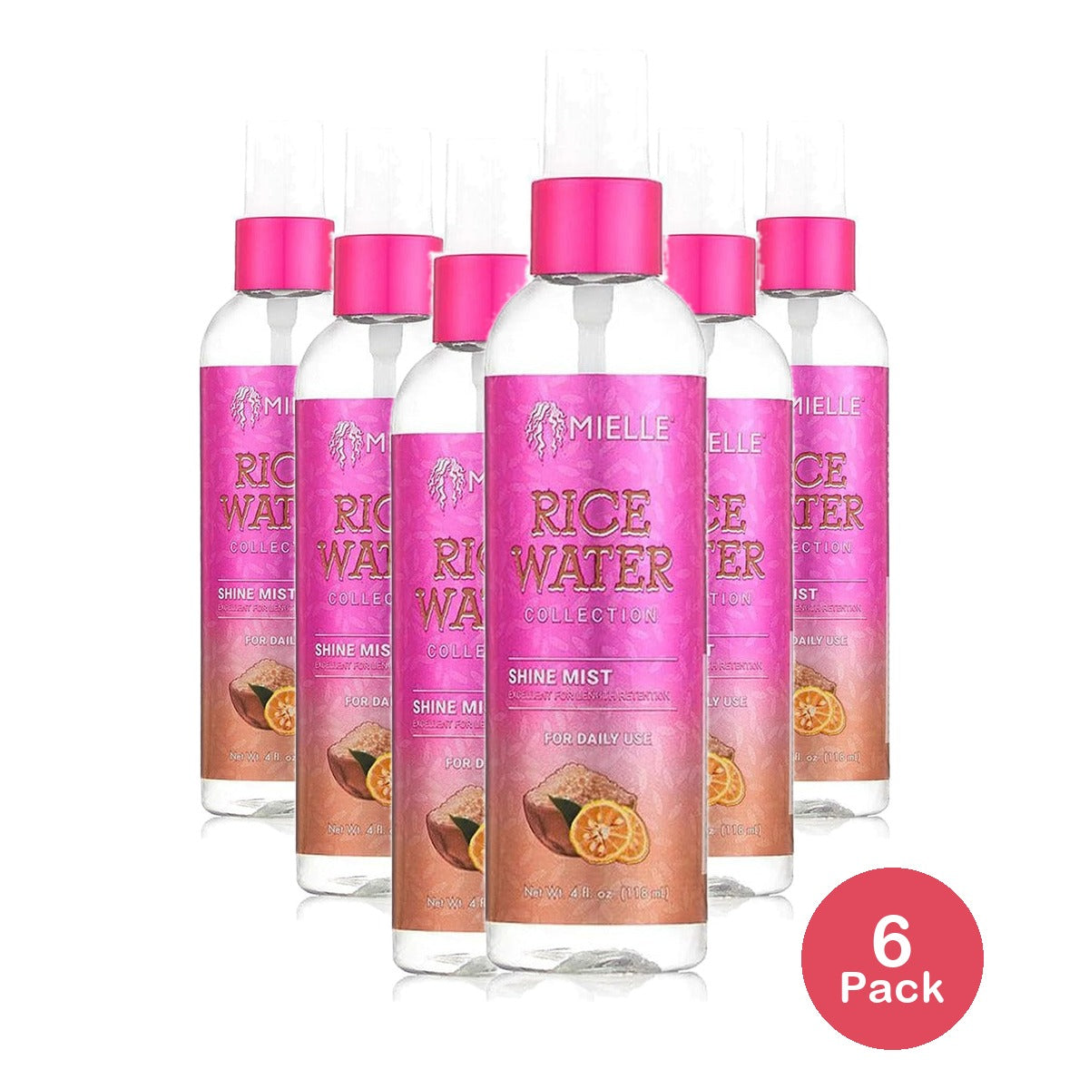 Mielle Organics Rice Water Shine Mist 4 Oz (Pack of 6)