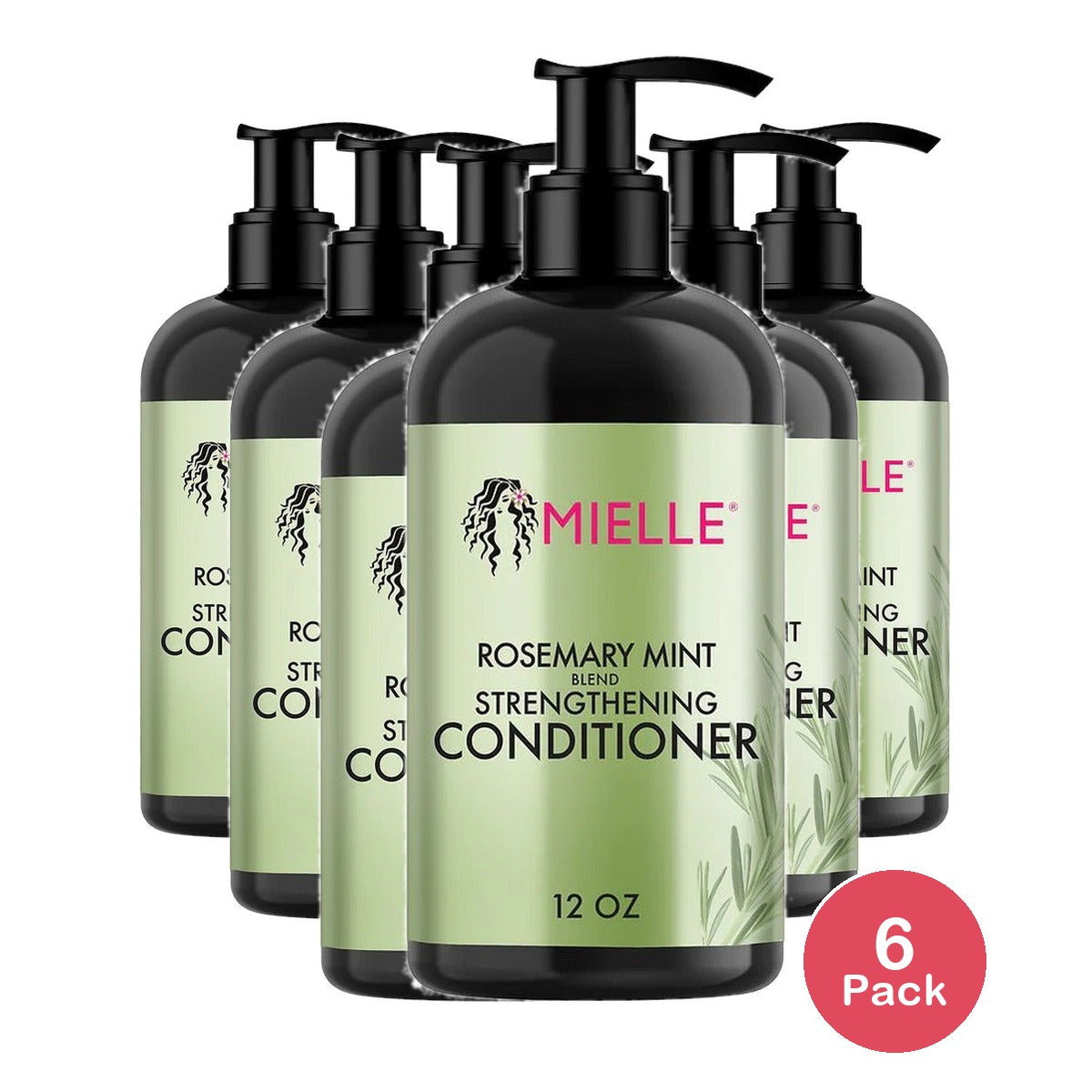 Mielle Organics Rosemary Mint Strengthening Conditioner 12 Oz (Pack of 6)