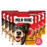 Milk Bone Crunchy Texture Snacks for Medium Dogs Teeth Clean 24Oz (Pack of 12)