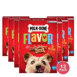 Milk-Bone Flavor Snacks Dog Biscuits Bacon24Oz (Pack of 12)