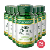 Milk Thistle 175 Mg Standardized Extract Capsules By Natures Bounty 0.32Oz (Pack Of 24)