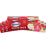 Minute White Rice Microwaveable Rice Cups Gluten Free (Pack of 8)