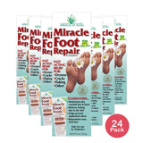 Miracle Foot Repair Cream from Miracle of Aloe, with 60% Ultra Aloe, As Seen On TV, 8 oz (Pack of 24)