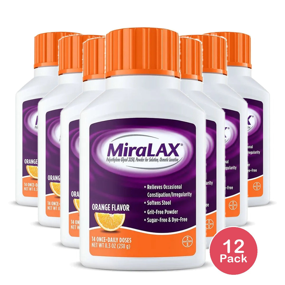 Miralax Powder 8.3 oz - 14 Dose (Pack of 12)