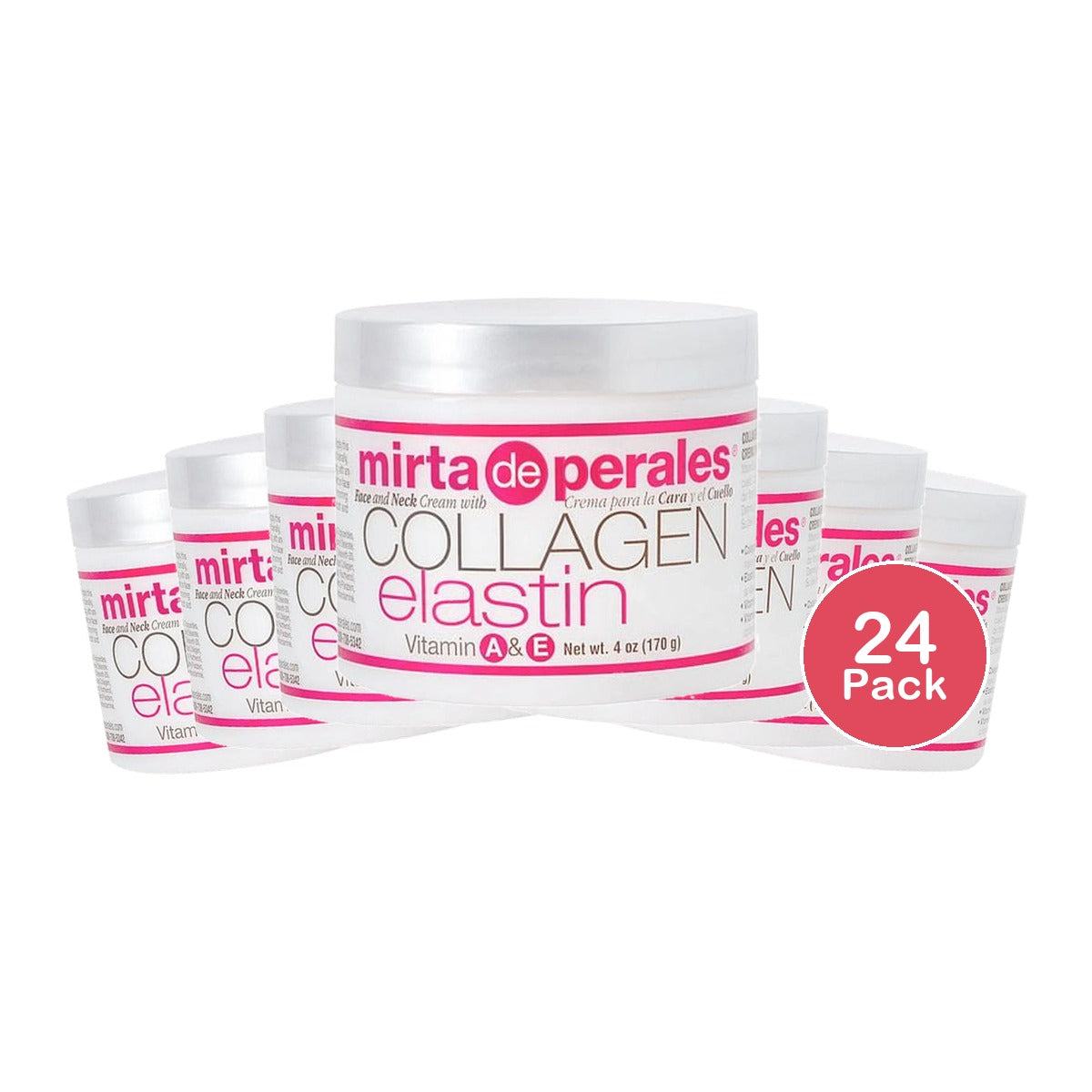 Mirta de Perales Collagen Elastin Face and Neck Cream Vitamin A & E 4 oz (Pack of 24)