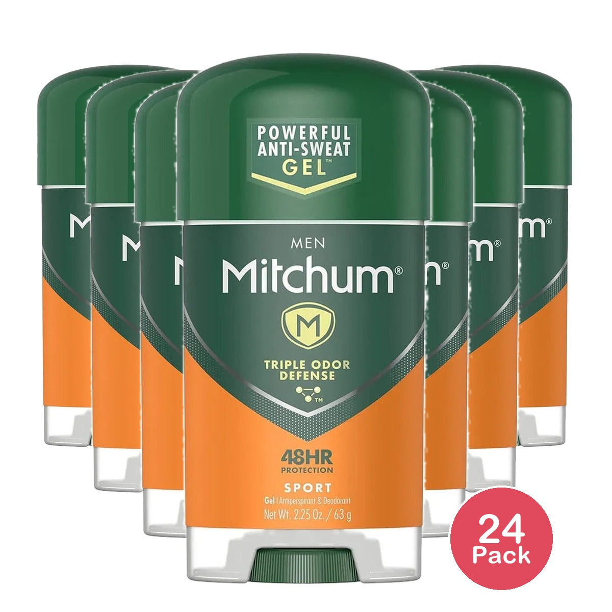 Mitchum Clear Gel Antiperspirant And Deodorant Sport 2.25Oz (Pack of 24)