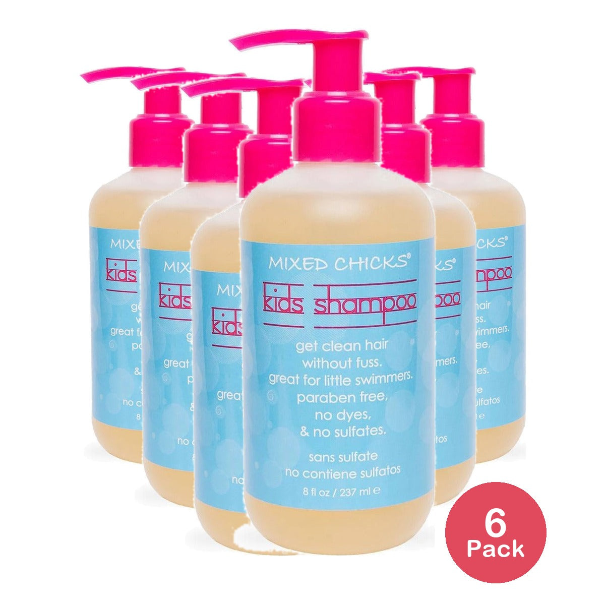 Mixed Chicks Kids Shampoo 8 Fl Oz (Pack of 6)
